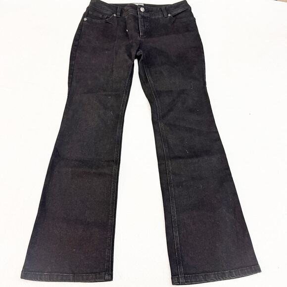 Chicos So Slimming Bootcut Black Denim Jeans Size 0 Short NWT - Picture 2 of 9